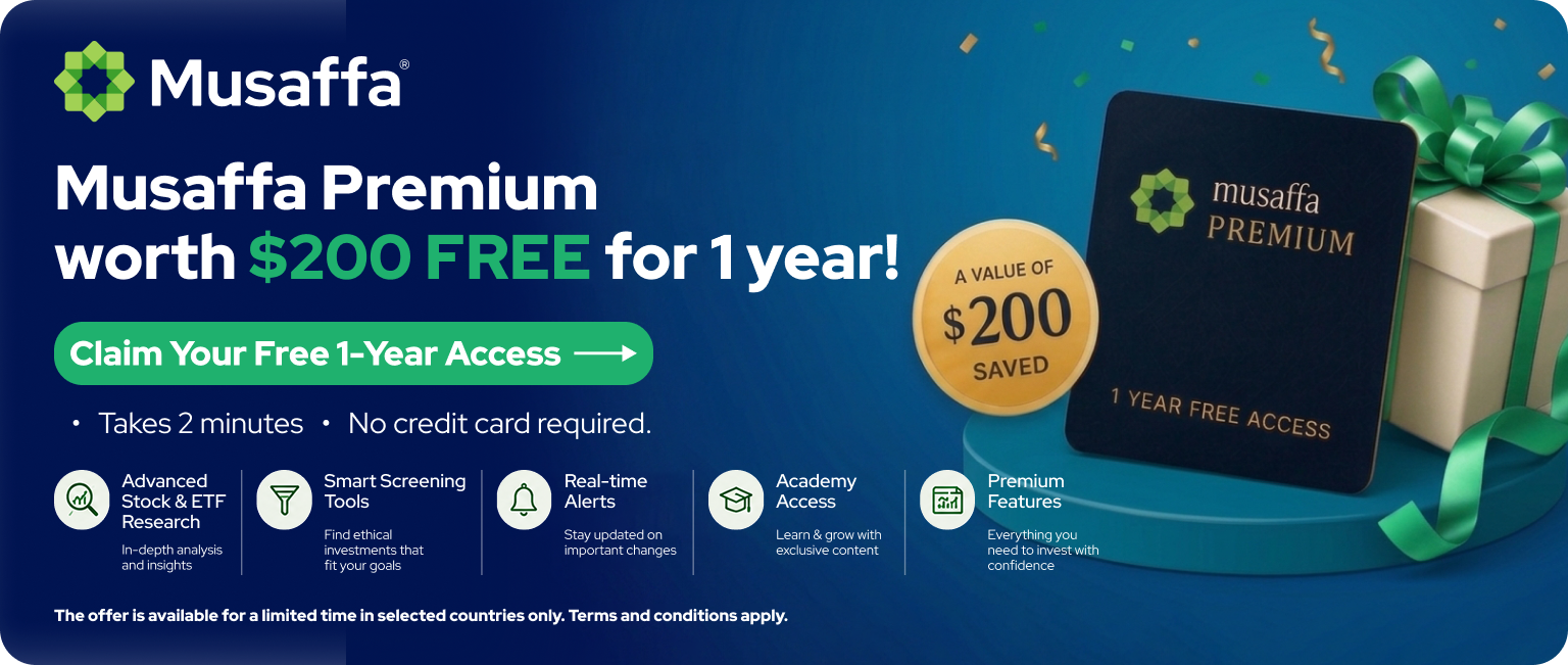 1 Year Free Musaffa Premium